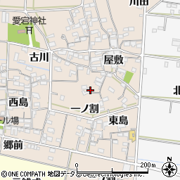愛知県西尾市一色町治明屋敷265周辺の地図