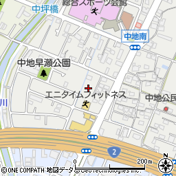 兵庫県姫路市中地218周辺の地図