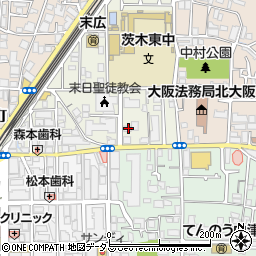 新串揚げ創作料理 串やでござる 茨木店周辺の地図