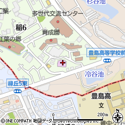 大阪府立稲スポーツセンター周辺の地図