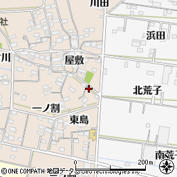 愛知県西尾市一色町治明屋敷244周辺の地図