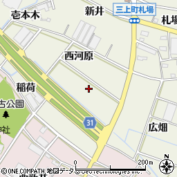 愛知県豊川市三上町六婆久周辺の地図