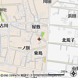 愛知県西尾市一色町治明屋敷247周辺の地図