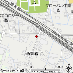 兵庫県姫路市御国野町西御着556周辺の地図