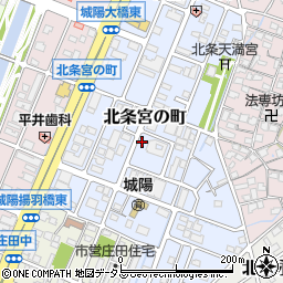 兵庫県姫路市北条宮の町周辺の地図