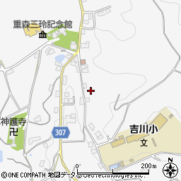 岡山県加賀郡吉備中央町吉川831周辺の地図