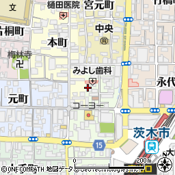 Ｈａｍａｘ茨木教室周辺の地図