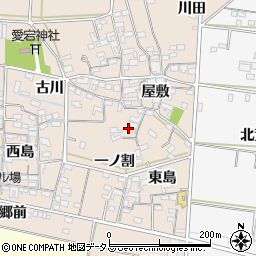 愛知県西尾市一色町治明屋敷259周辺の地図