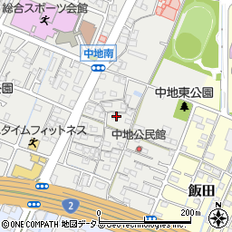 兵庫県姫路市中地261周辺の地図