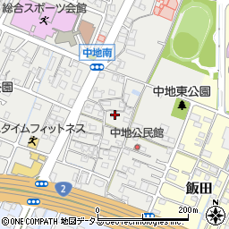 兵庫県姫路市中地261周辺の地図