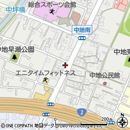 兵庫県姫路市中地232周辺の地図