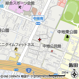 兵庫県姫路市中地263周辺の地図