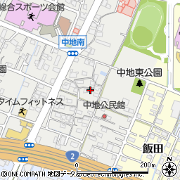 兵庫県姫路市中地258周辺の地図