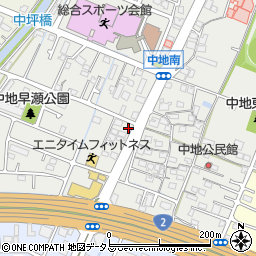 兵庫県姫路市中地222周辺の地図