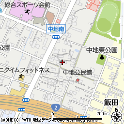 兵庫県姫路市中地262周辺の地図