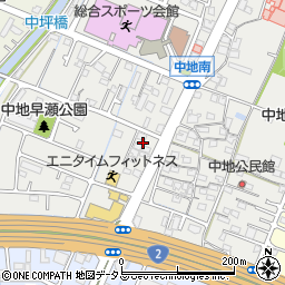 兵庫県姫路市中地220周辺の地図