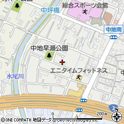 兵庫県姫路市中地692周辺の地図