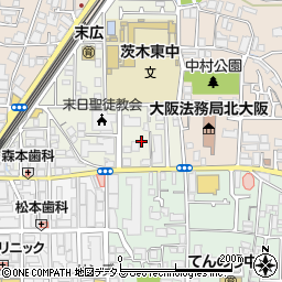 桜茨木薬局周辺の地図