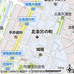 兵庫県姫路市北条宮の町220周辺の地図
