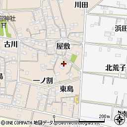 愛知県西尾市一色町治明屋敷246周辺の地図