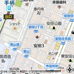 兵庫県姫路市安田3丁目85周辺の地図