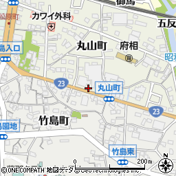 西浦自転車店周辺の地図