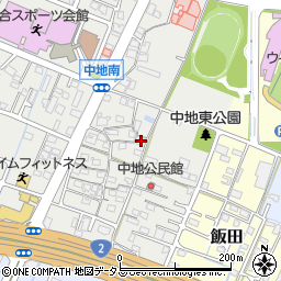 兵庫県姫路市中地257周辺の地図