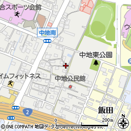 兵庫県姫路市中地257周辺の地図