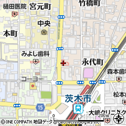 牛タンと京葱所ねぎぼうず 茨木店周辺の地図