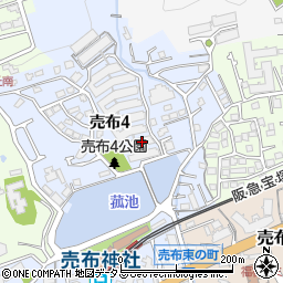 宝塚ガーデンヴィレッジＡ２棟周辺の地図