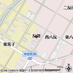 愛知県西尾市一色町池田反渕周辺の地図