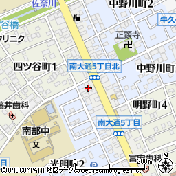 もち吉　豊川店周辺の地図