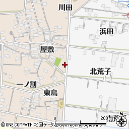 愛知県西尾市一色町治明屋敷237周辺の地図