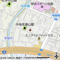 兵庫県姫路市中地694周辺の地図