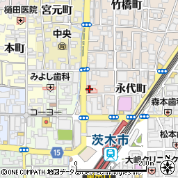 東進衛星予備校阪急茨木市駅前校周辺の地図