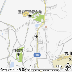 岡山県加賀郡吉備中央町吉川1167周辺の地図