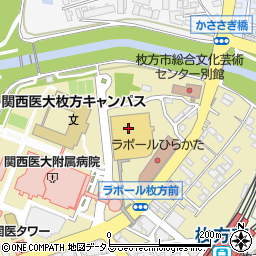 枚方市総合文化芸術センター周辺の地図