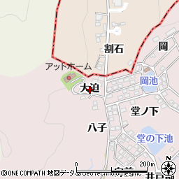 愛知県蒲郡市鹿島町大迫周辺の地図