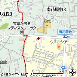 兵庫県川西市加茂3丁目40周辺の地図