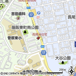 朝日新聞大阪府中部販売長尾東店周辺の地図