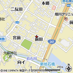 愛知県蒲郡市拾石町前田53-3周辺の地図