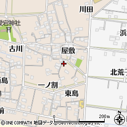 愛知県西尾市一色町治明屋敷254周辺の地図