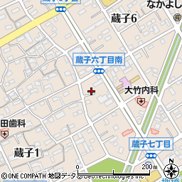 愛知県豊川市蔵子6丁目16周辺の地図