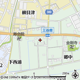 愛知県豊川市三谷原町郷中14周辺の地図