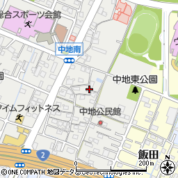 兵庫県姫路市中地296周辺の地図