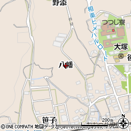愛知県蒲郡市大塚町（八幡）周辺の地図
