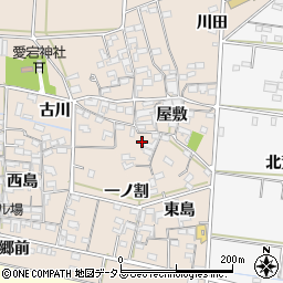 愛知県西尾市一色町治明屋敷256周辺の地図