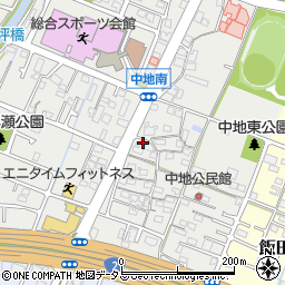兵庫県姫路市中地265周辺の地図