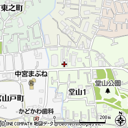 大阪府枚方市堂山1丁目36周辺の地図