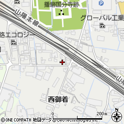 兵庫県姫路市御国野町西御着627周辺の地図
